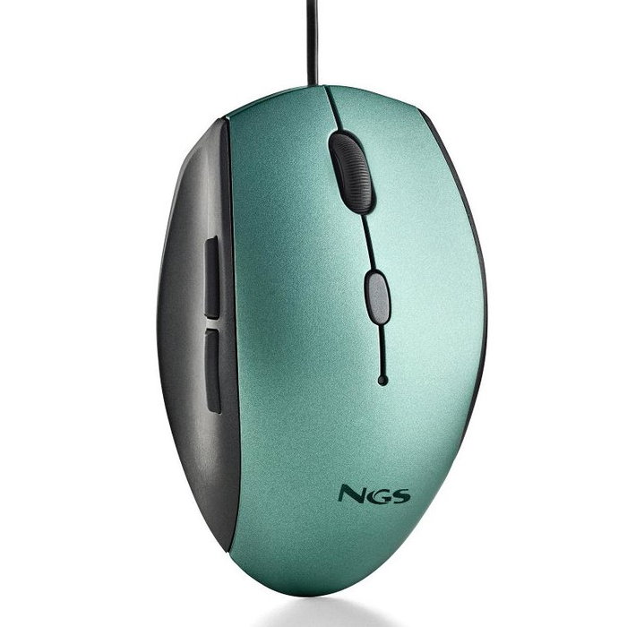 NGS Moth Ice Ratón Ergonómico Verde Hielo